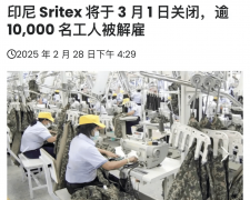 印尼最大纺织企业今天倒闭了霎时改变了我对中